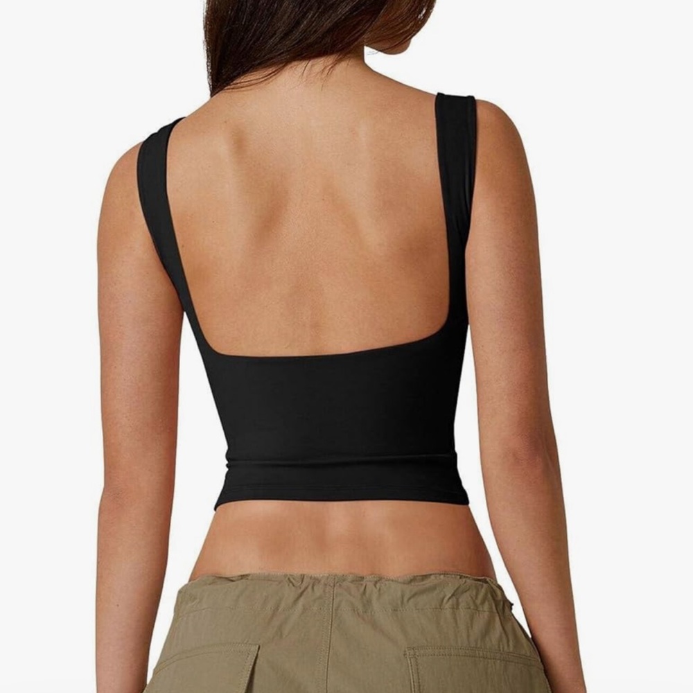 Women's Sexy Open Back Sleeveless Crop Tank High Neck Slim Fit Cropped Top Y2K